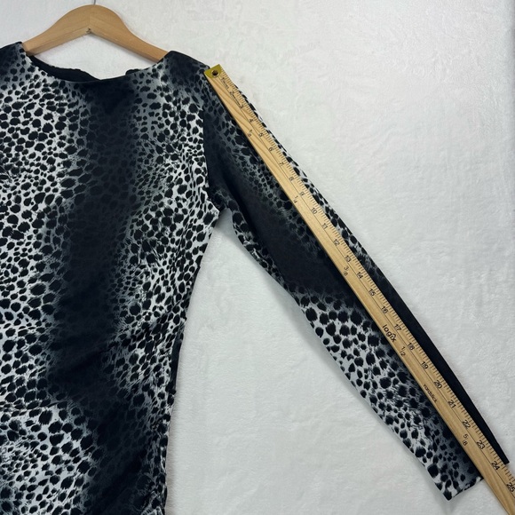 Philosophy Long Sleeve Dress Animal Print Large Clubwear Date Night Party Sexy - Picture 7 of 14